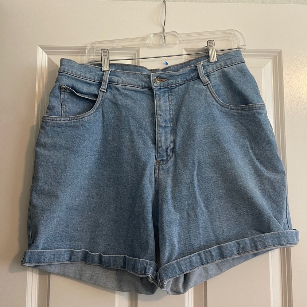 Cherokee denim mom shorts